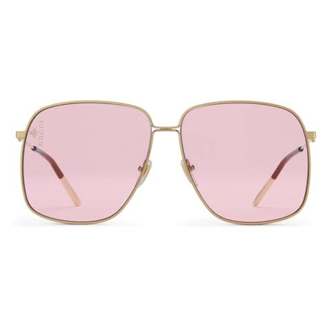 occhiali da sole gucci montatura rosa|Gucci Eyewear Occhiali Da Sole Ovali .